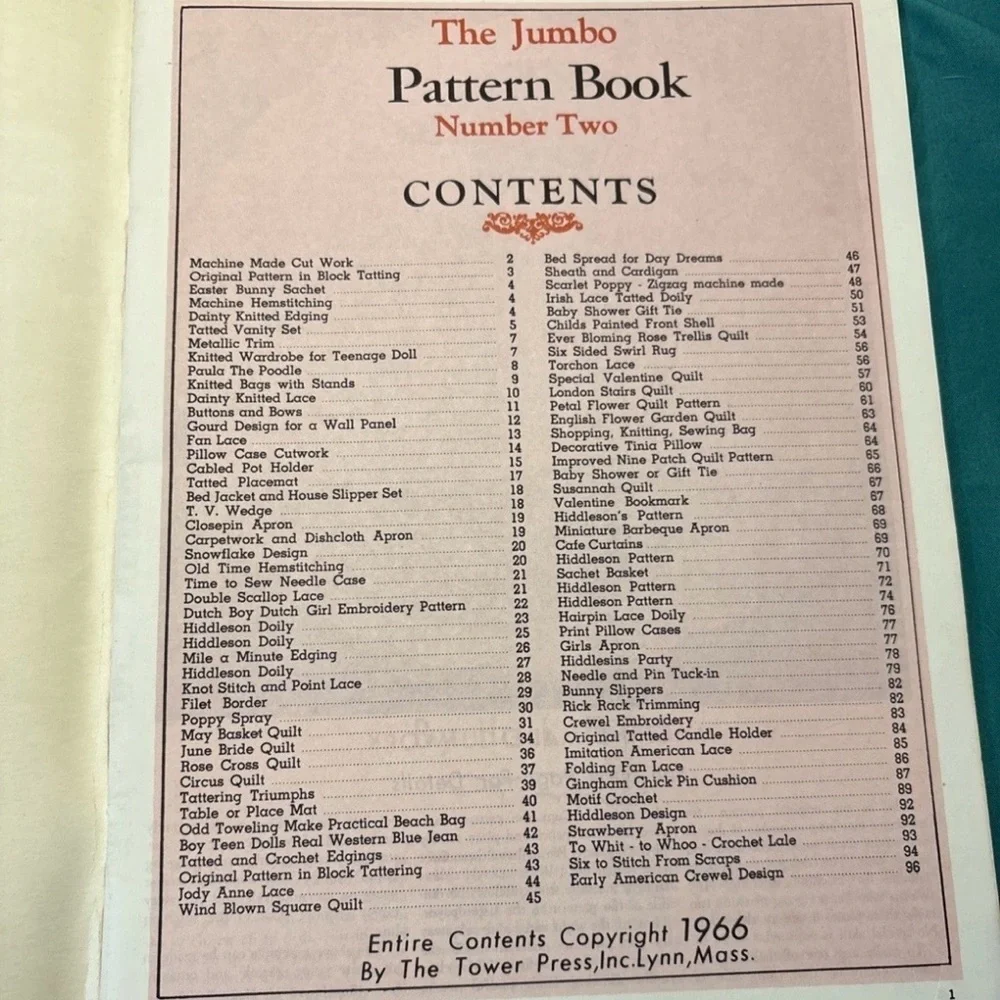 Vintage Set 2Crocheting Books Pineapple fanfare 2nd edition /Jumbo Pattern Book